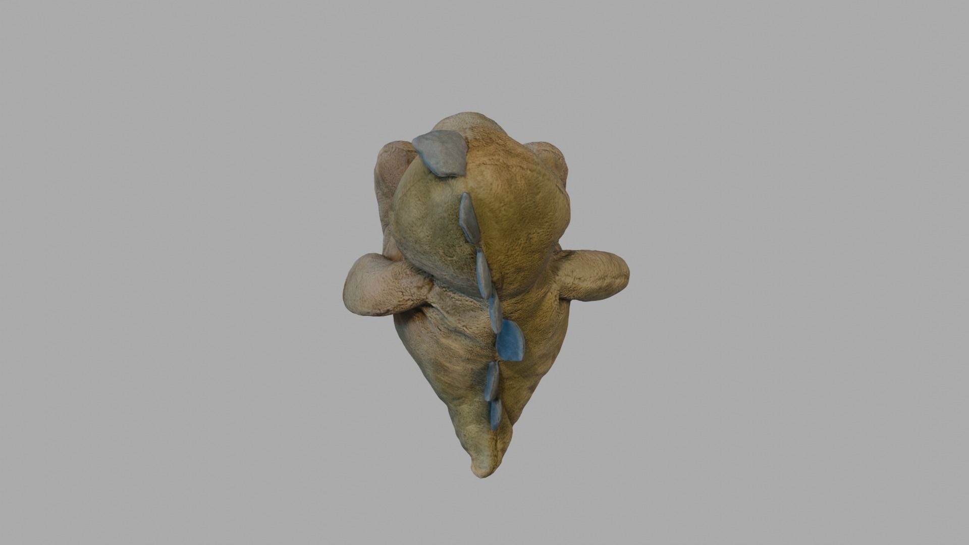 Stuffed Dinosaur Plush Toy Low-poly 3D model_5