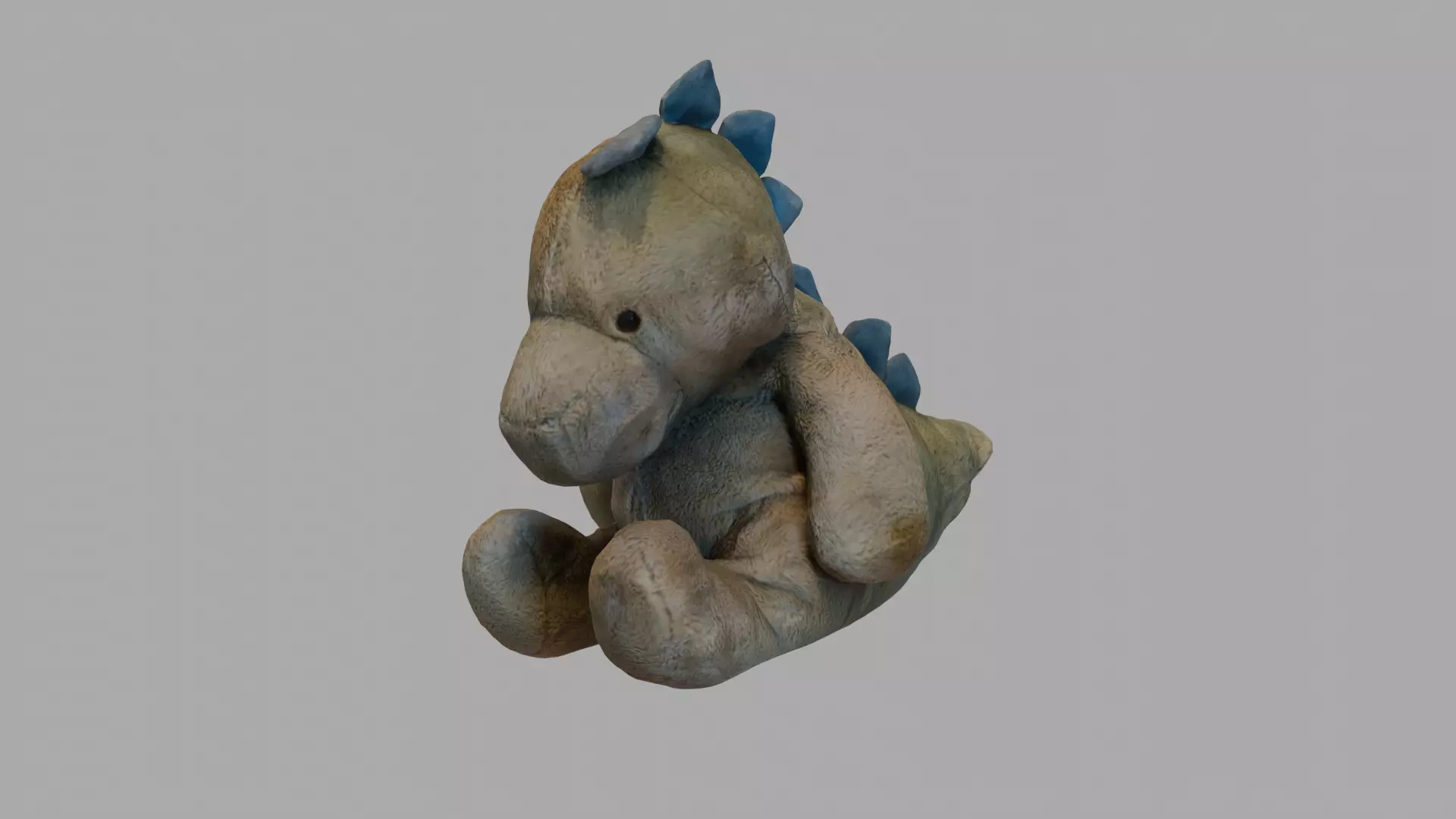 Stuffed Dinosaur Plush Toy Low-poly 3D model_0