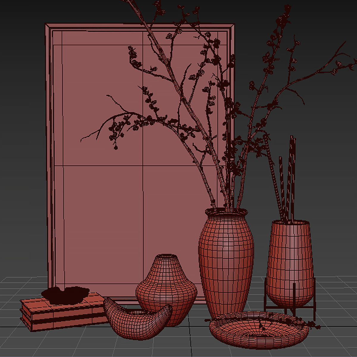 Decorative set 07 3D model_2