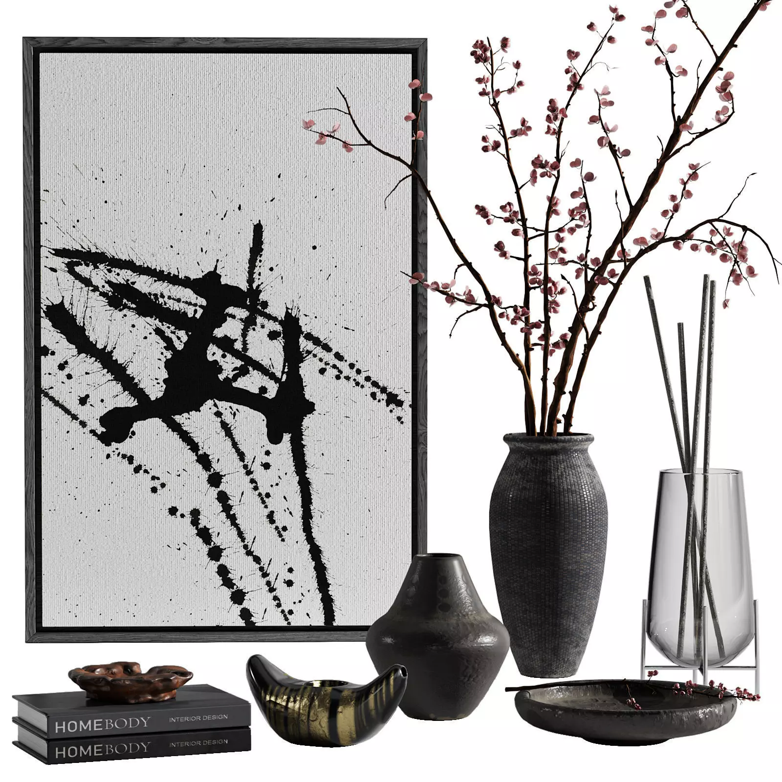 Decorative set 07 3D model_0