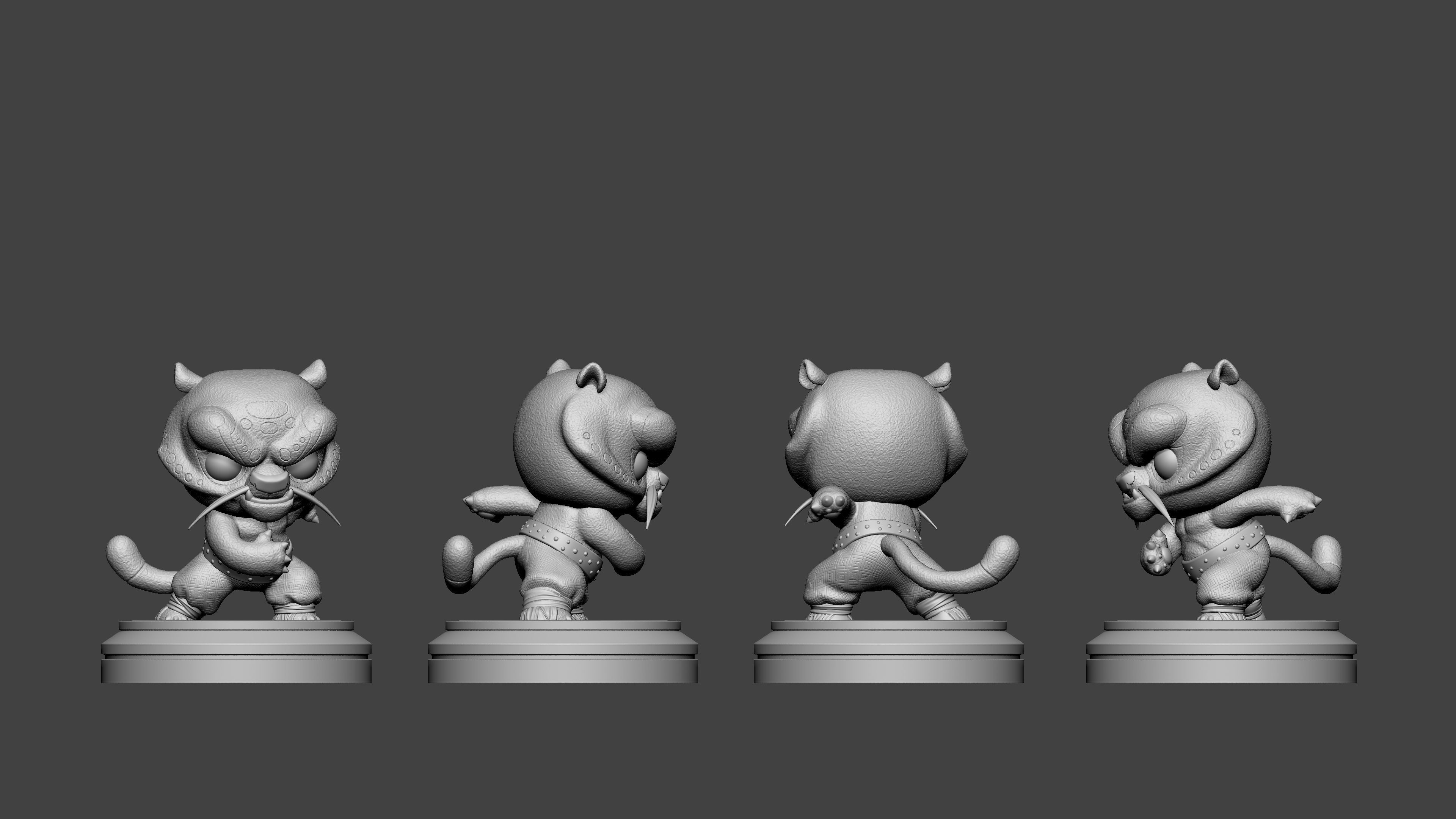 Chibi Tai Lung 3D print model_3