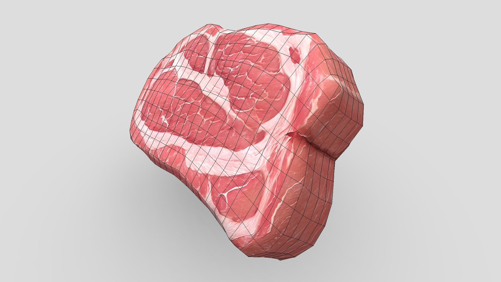 Raw Steak 3 Low-poly 3D model_6
