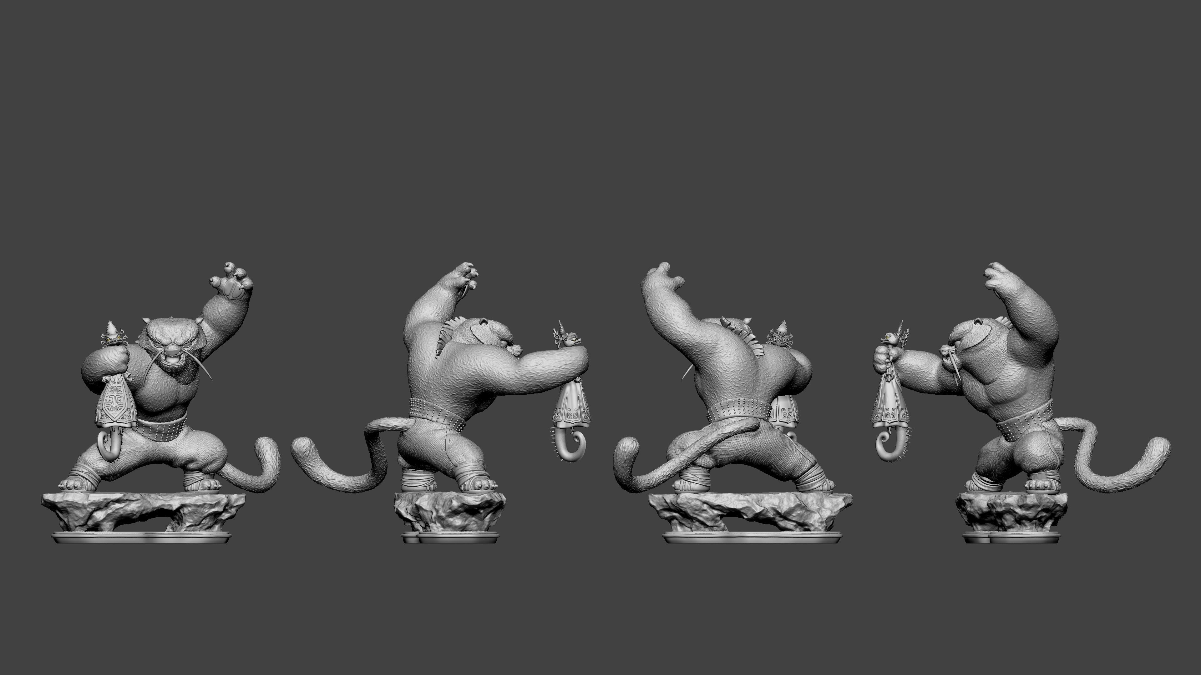 Tai Lung with Chameleon 3D print model_3