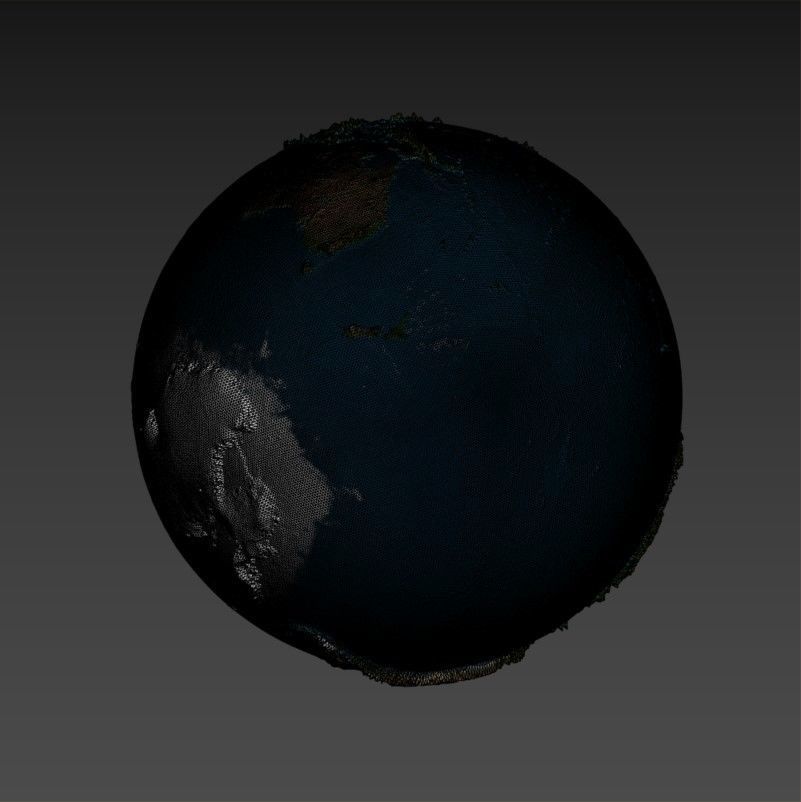 3D Earth Globe High Detail 3D model_6