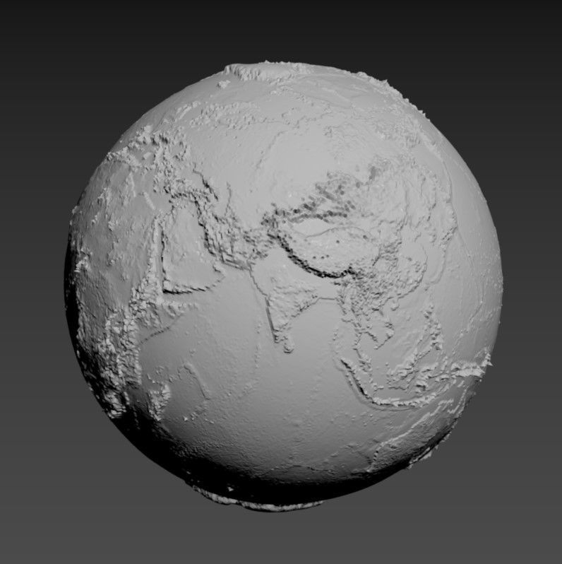 3D Earth Globe High Detail 3D model_4