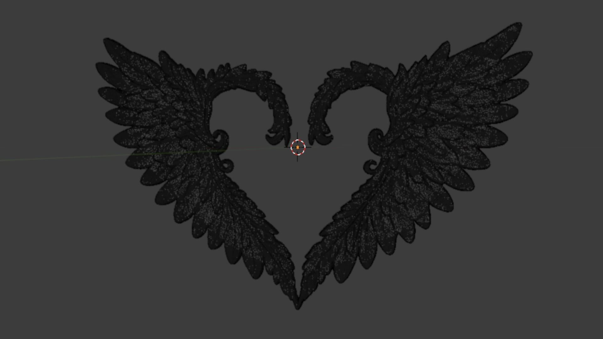 Wings Printable carved decor 16 3D print model_7