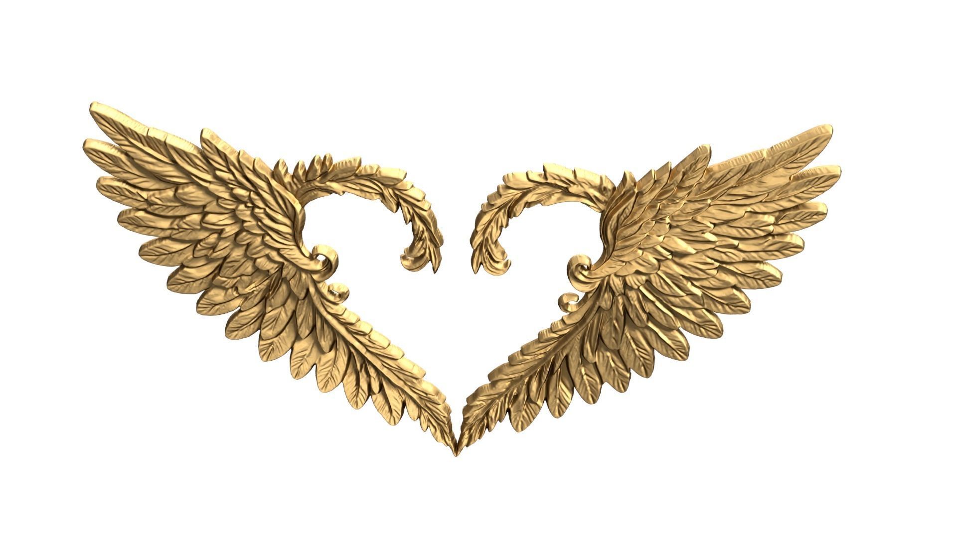 Wings Printable carved decor 16 3D print model_6