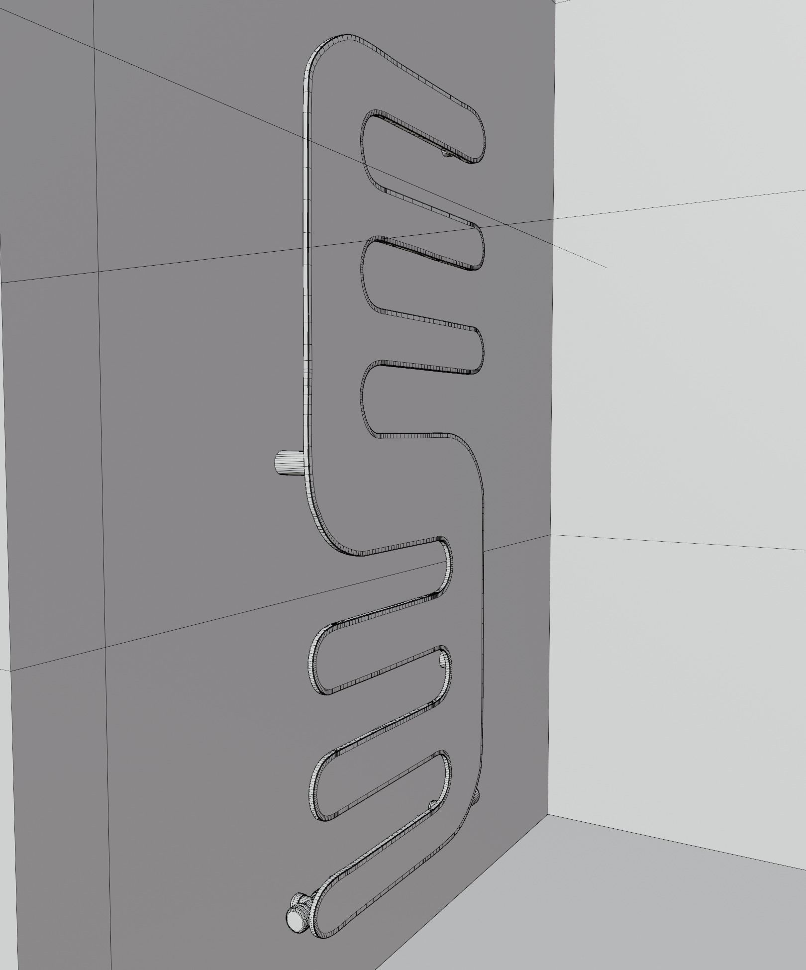 Radiator design Scirocco Graffe   3D model_2