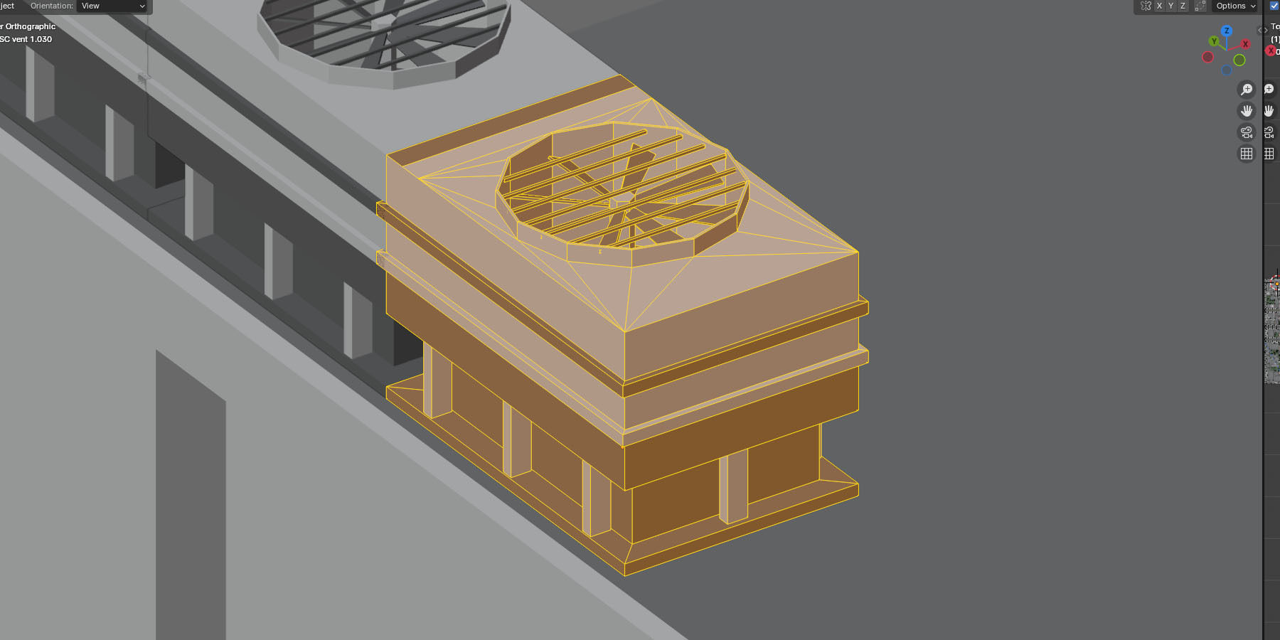 City Downtown Skyscraper Street Low-poly 3D model_26