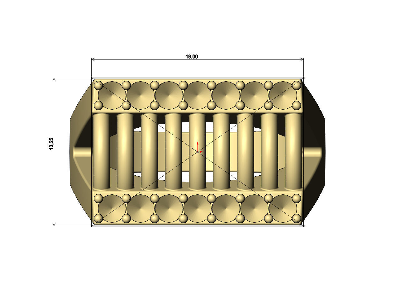 Diamond wire top rectangular ring US sizes 7to11 3D print model_8