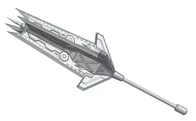 Assembly Weapon Muce and Blade