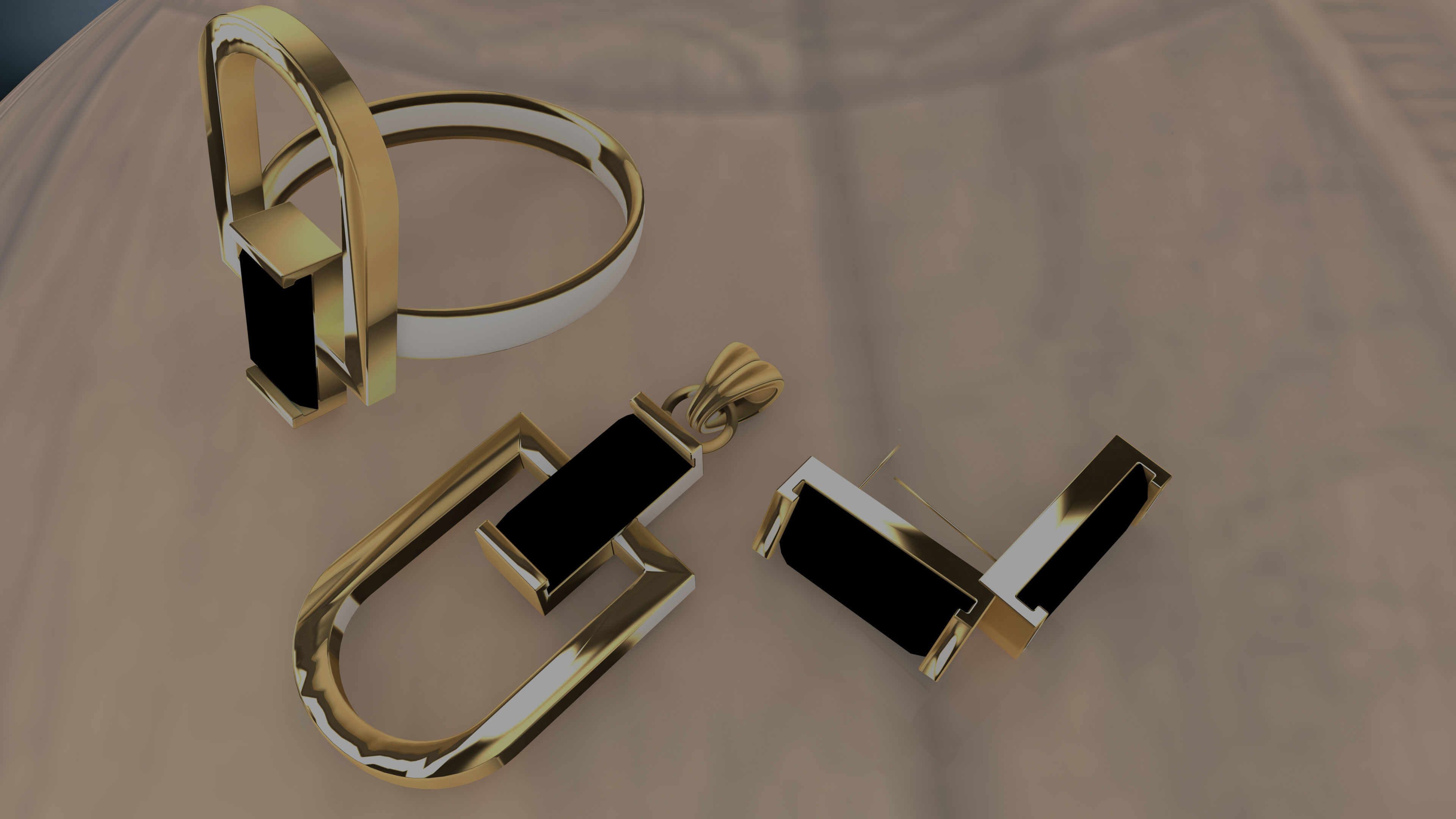 Set Classical--3D Jewelry 3D Model Collection 3D print model_1