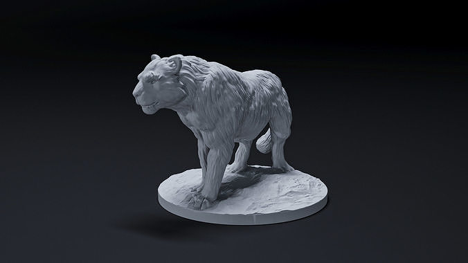 Snow Leopard 3D print model
