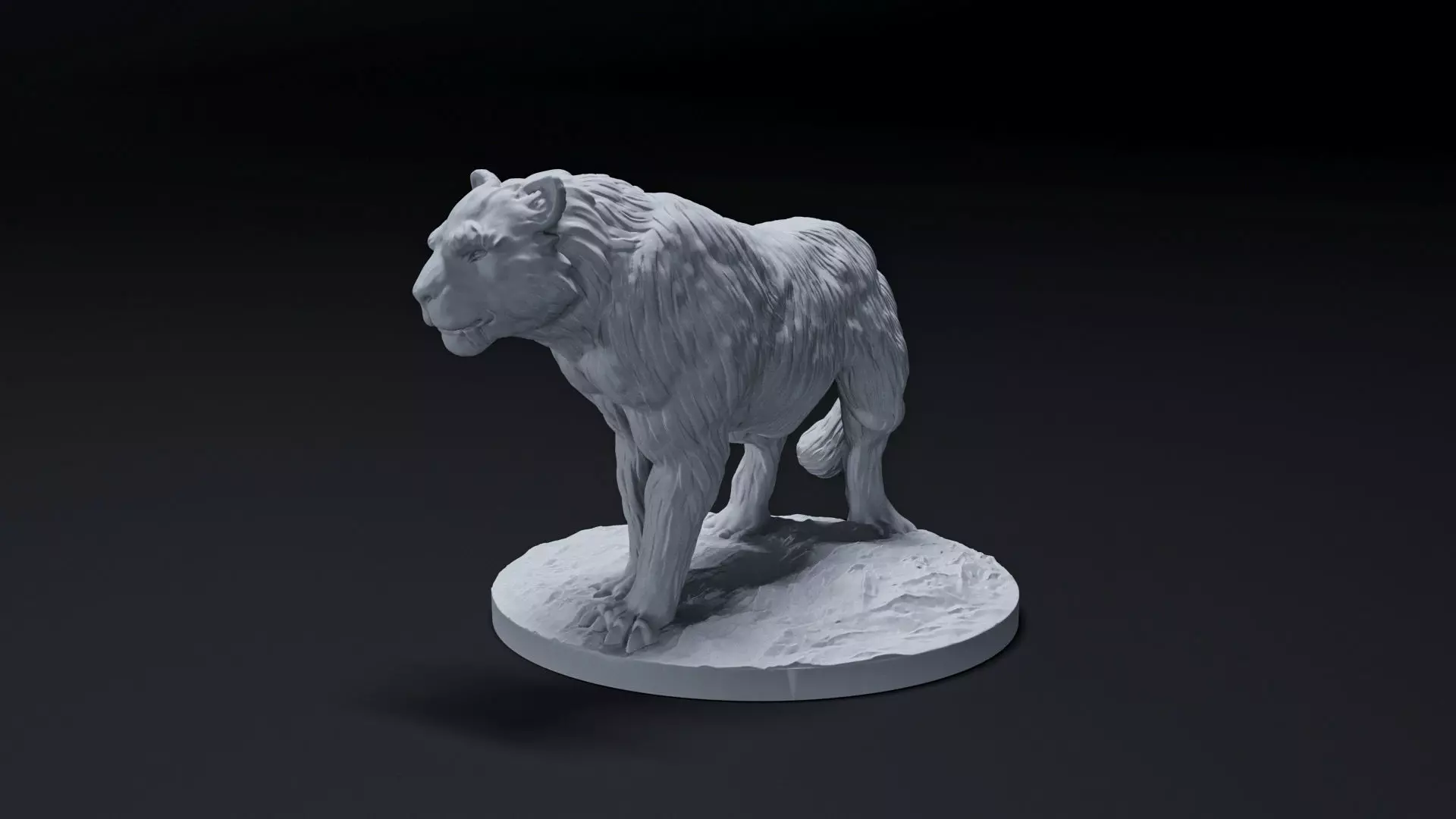 Snow Leopard 3D print model_0