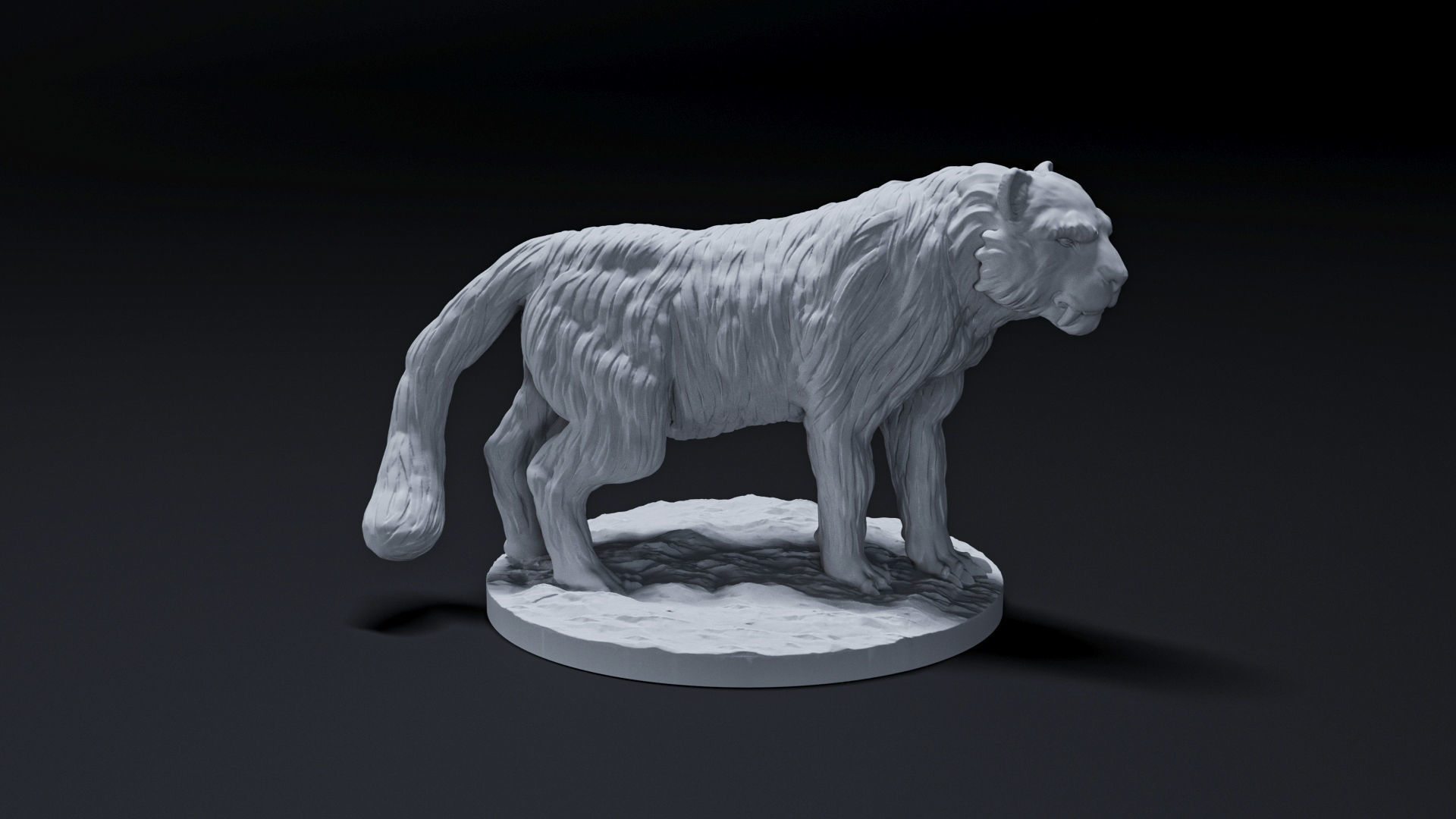 Snow Leopard 3D print model_1