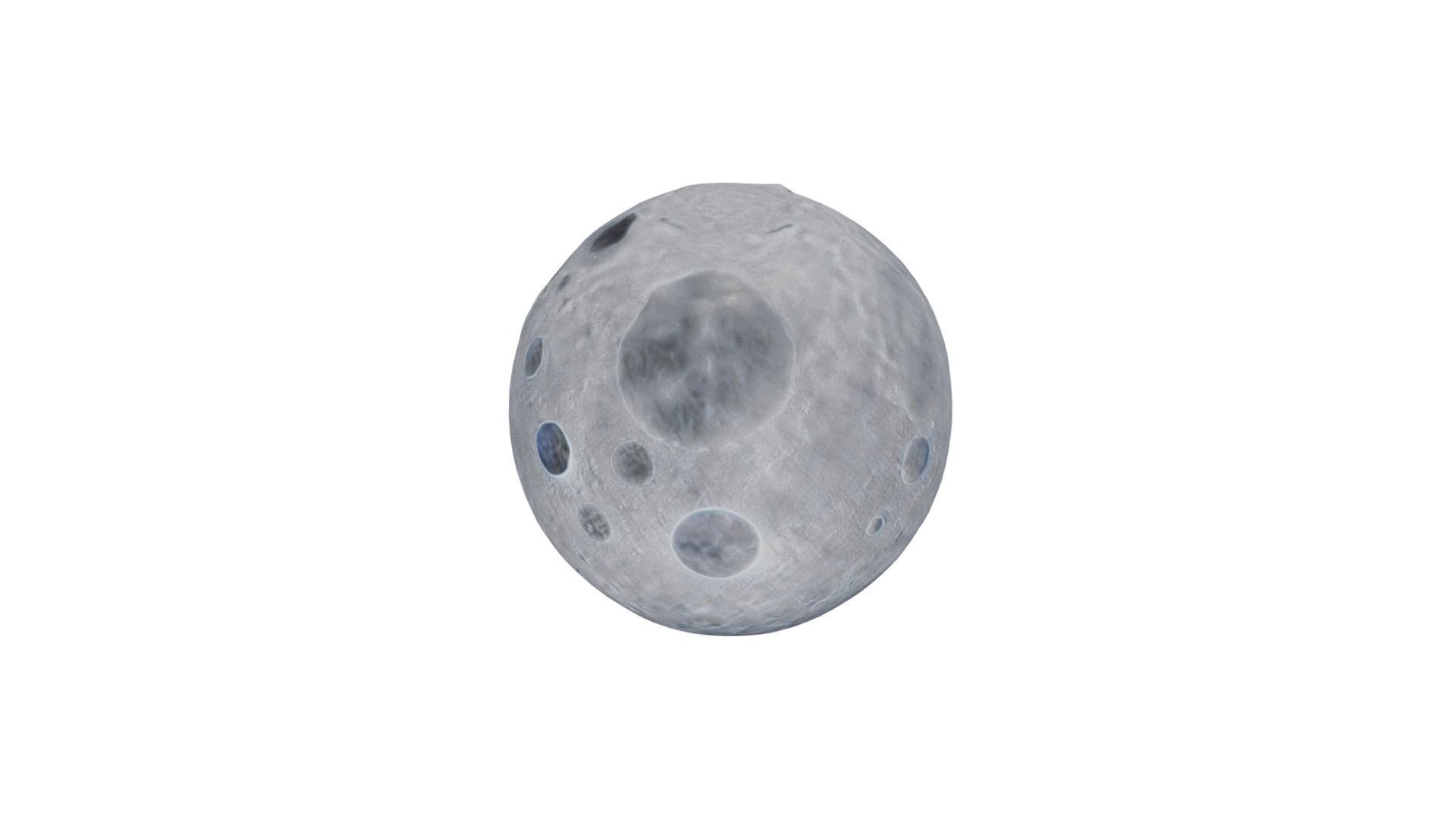 Stylized Moon 3D model_2