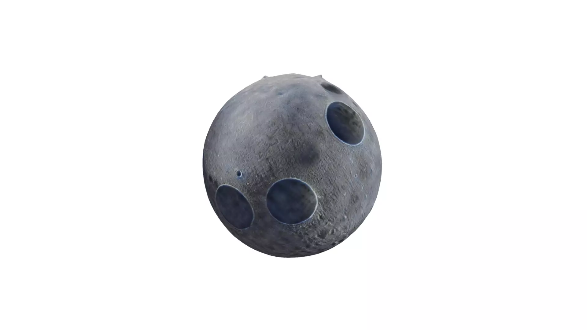 Stylized Moon 3D model_0