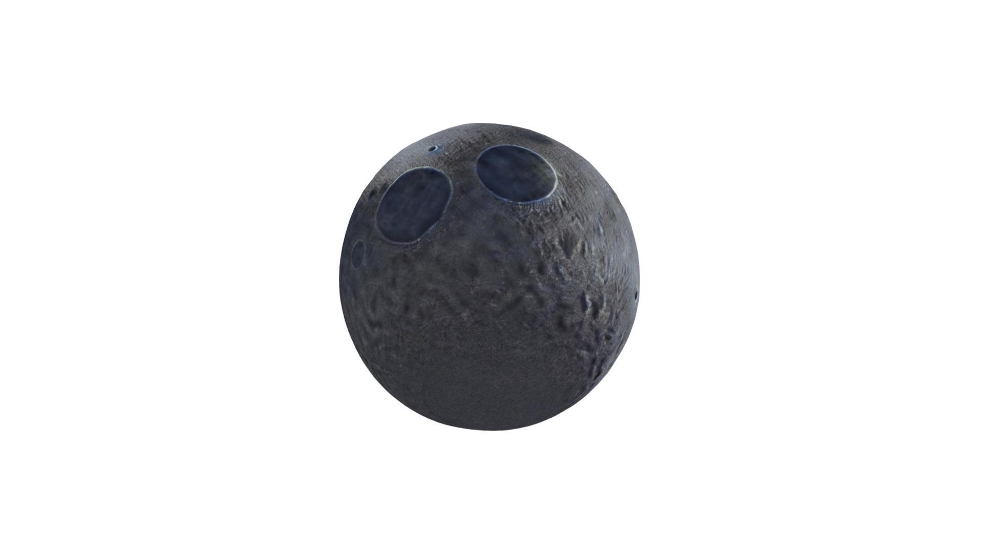 Stylized Moon 3D model_3