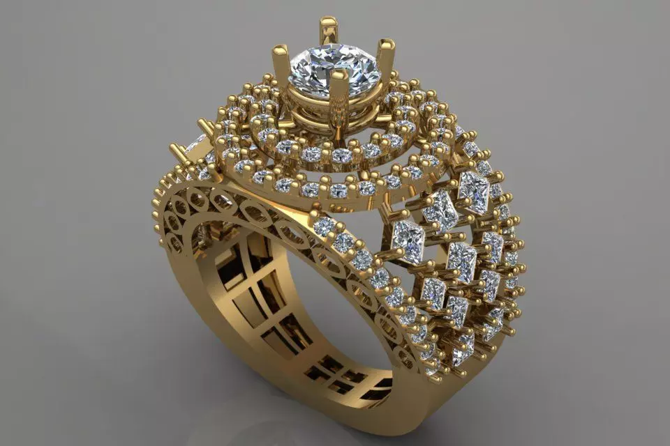 Ring design 3D print model