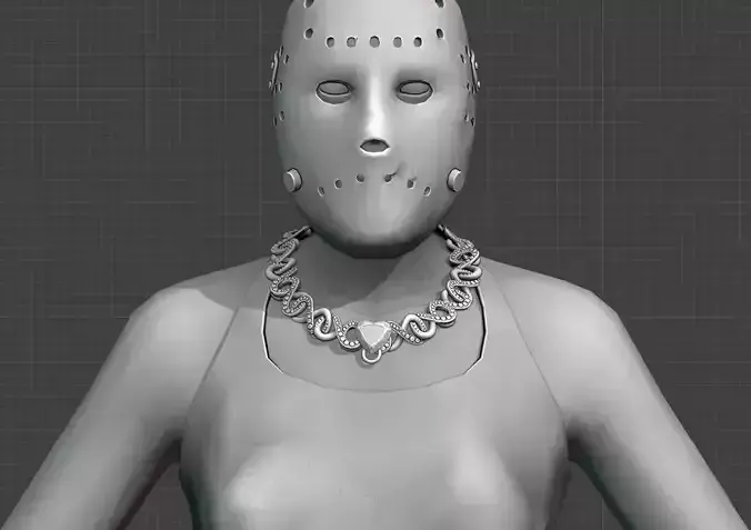 Infinity chain with diamonds low poly