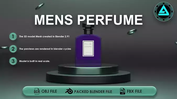 Perfume Low-poly 3D model