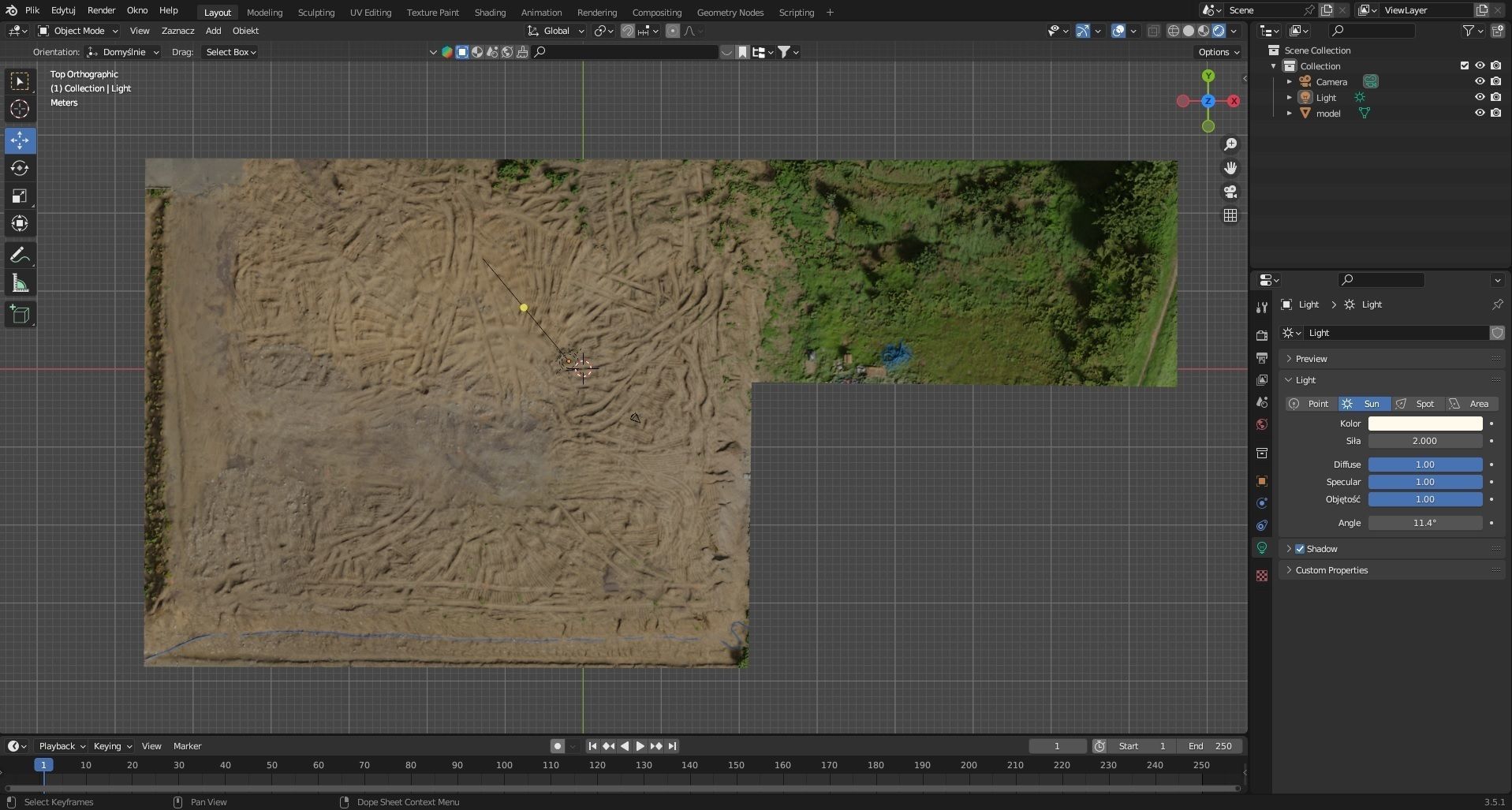 Construction site - clay embankment 3D model_8
