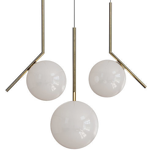 ic light collection pendant light Low-poly 3D model