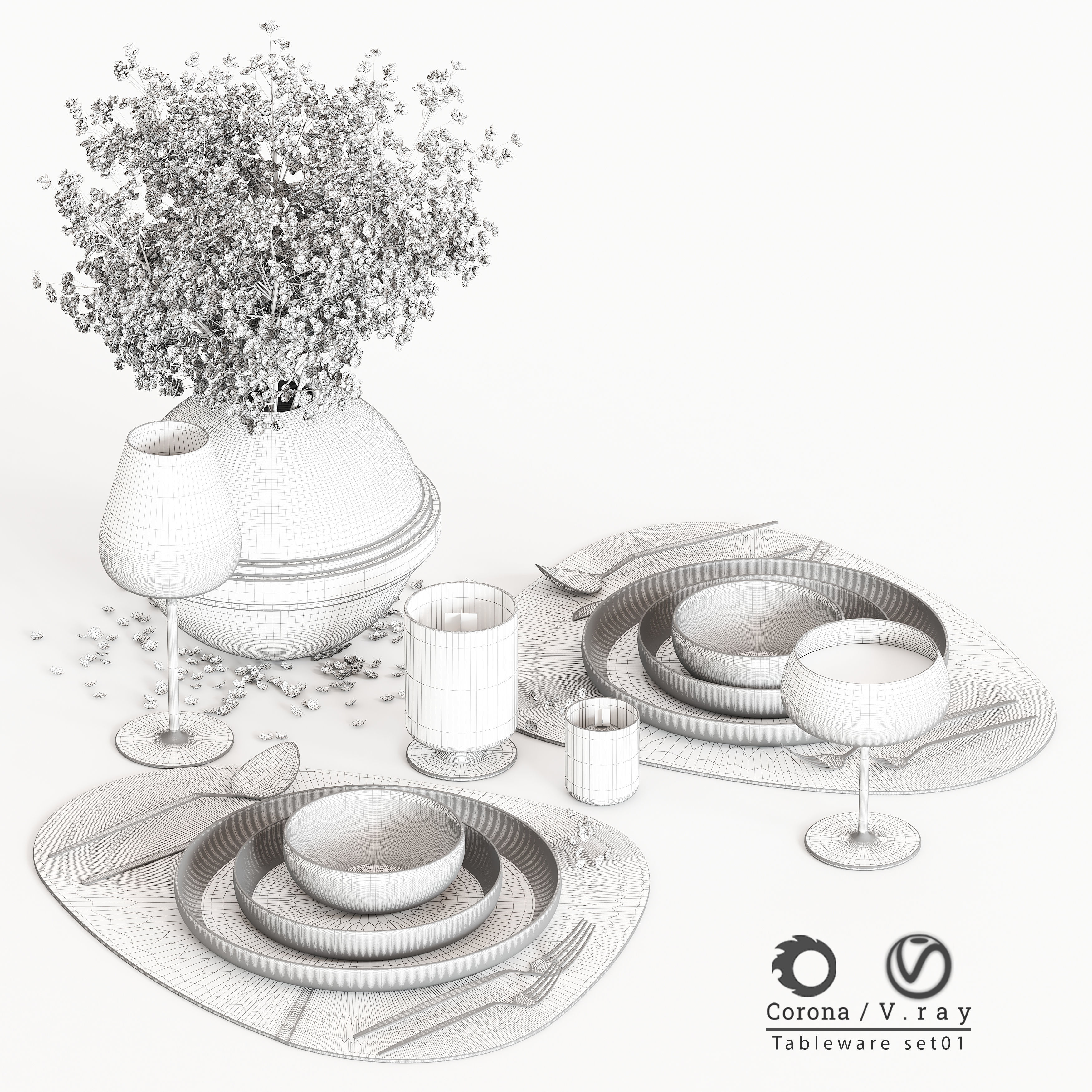 Tableware-01 3D model_4