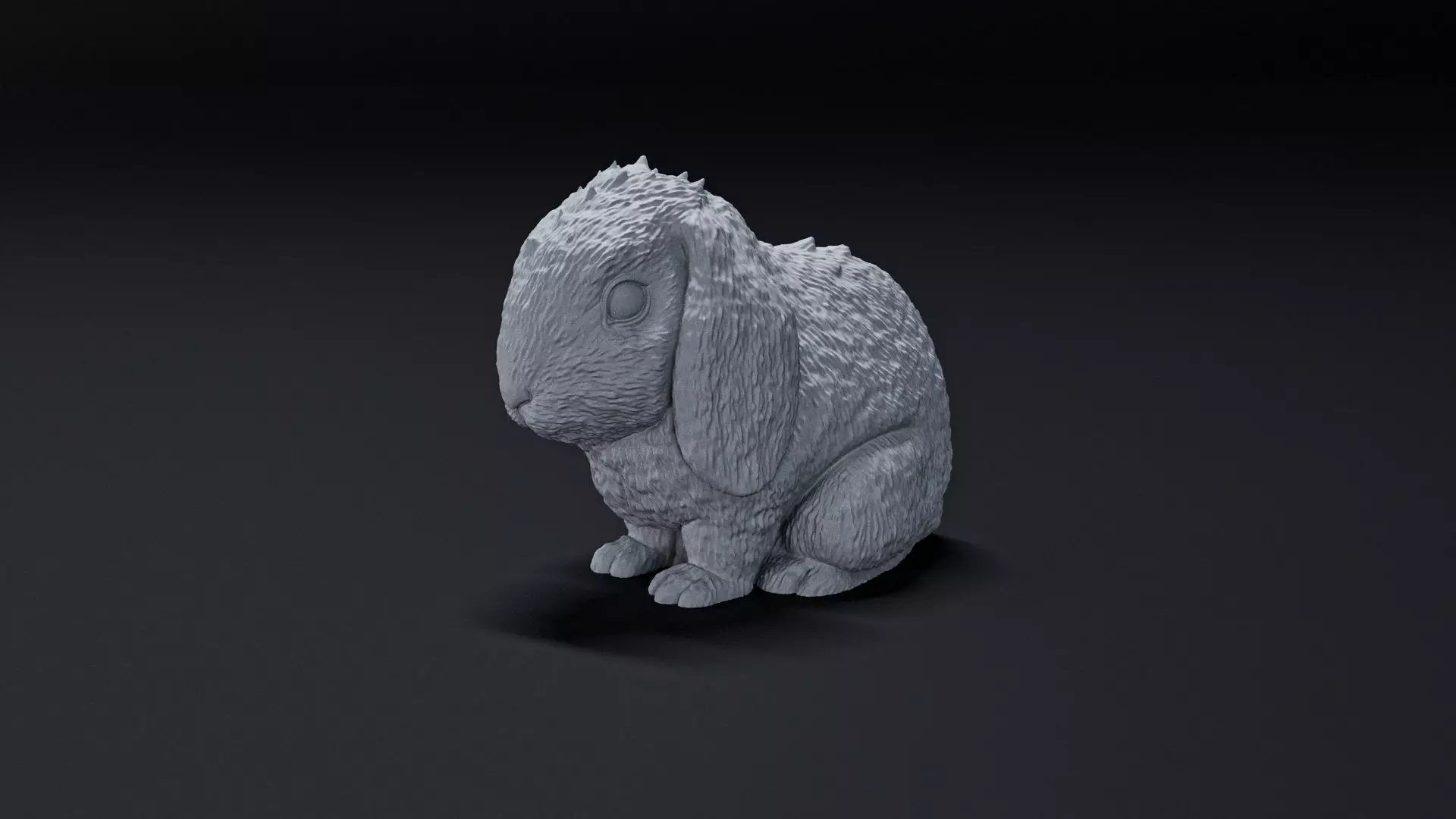 rabbit 3D print model_0