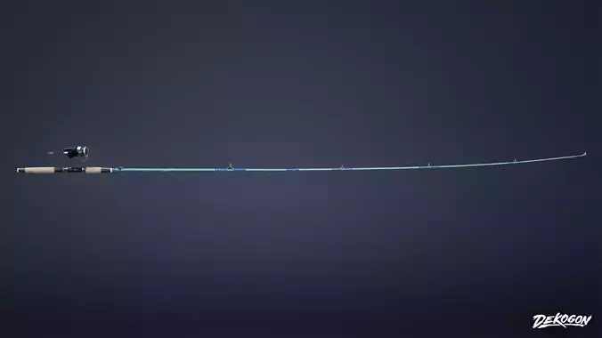 TOOLSHED - Fishing Pole 01 - LOW POLY