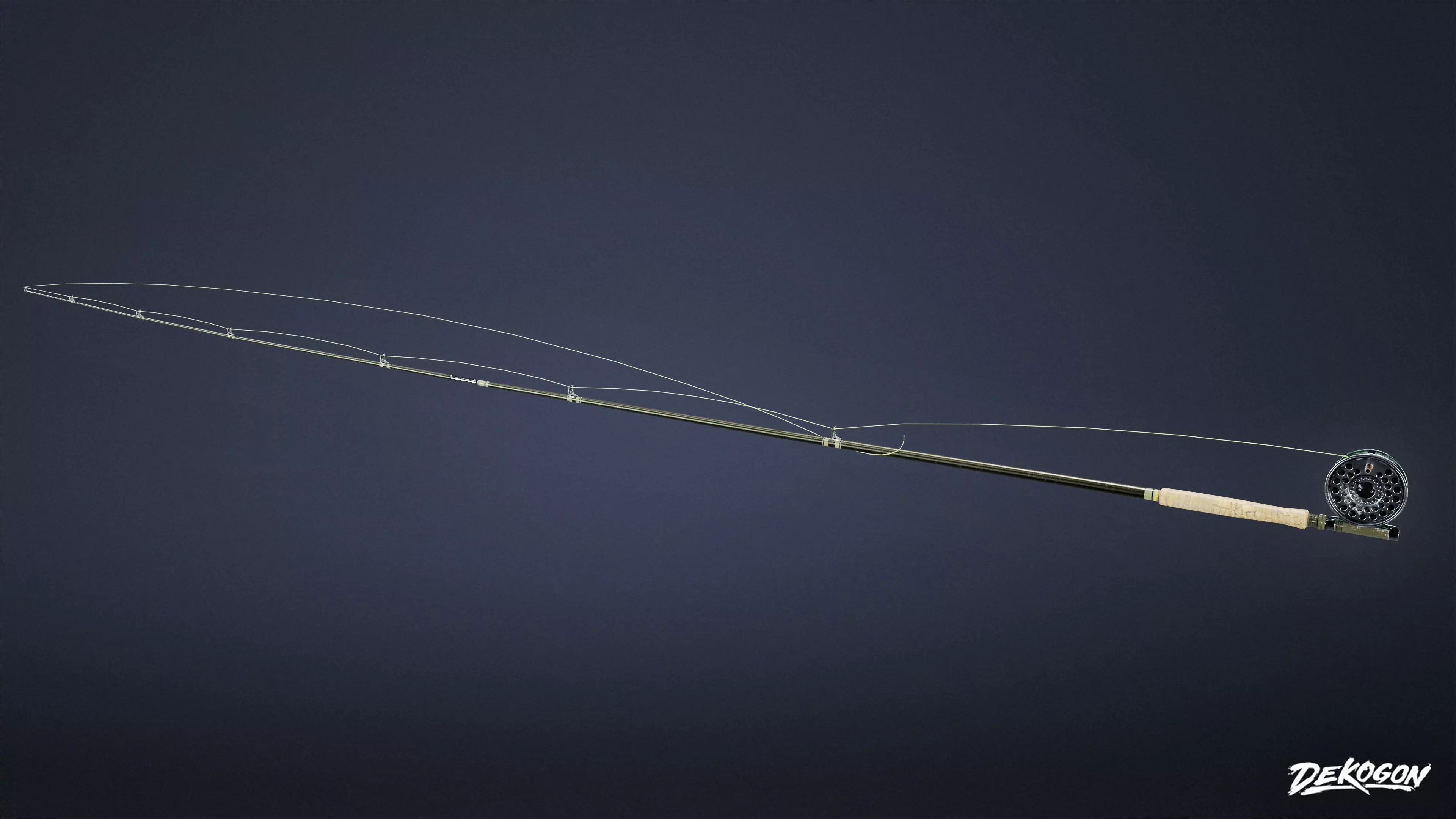 TOOLSHED - Fishing Pole 02 - LOW POLY Low-poly 3D model