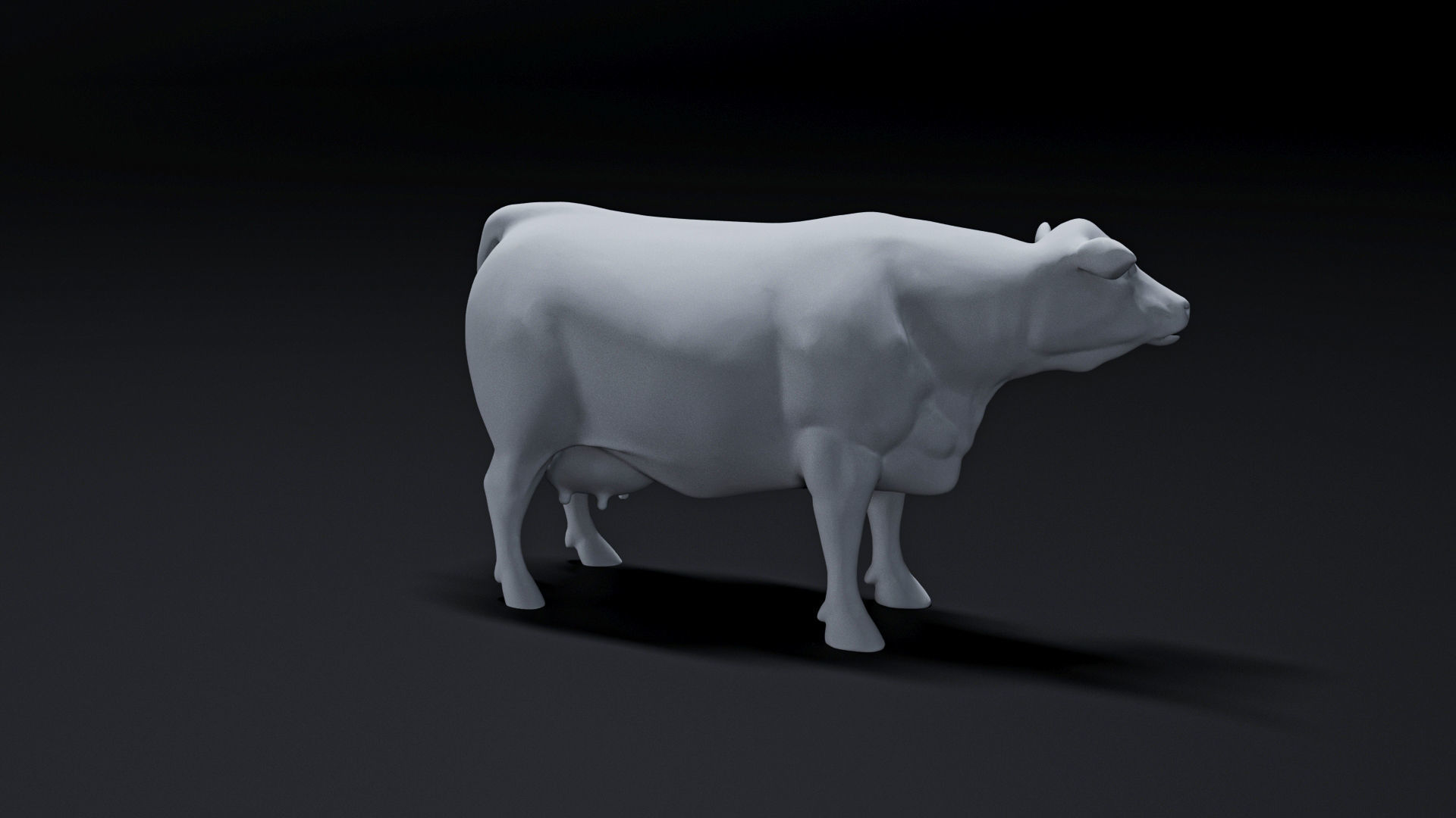 cow  farm animal 3D print model_1