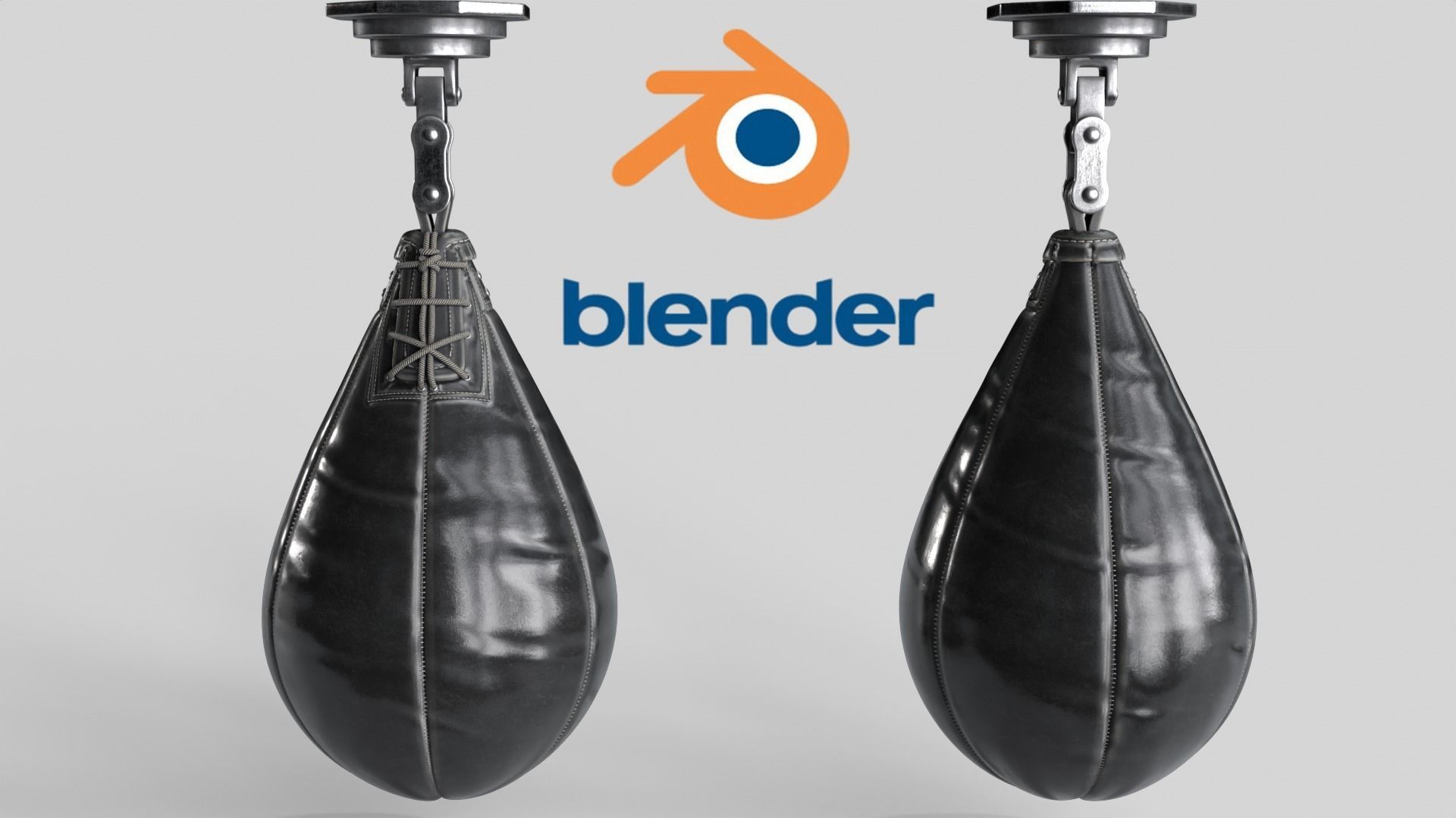 Boxing Punching Speed Bag v1 Low-poly 3D model_3