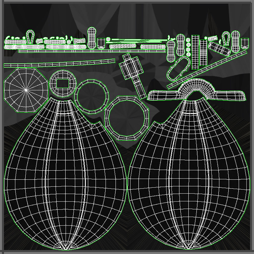Boxing Punching Speed Bag v1 Low-poly 3D model_14