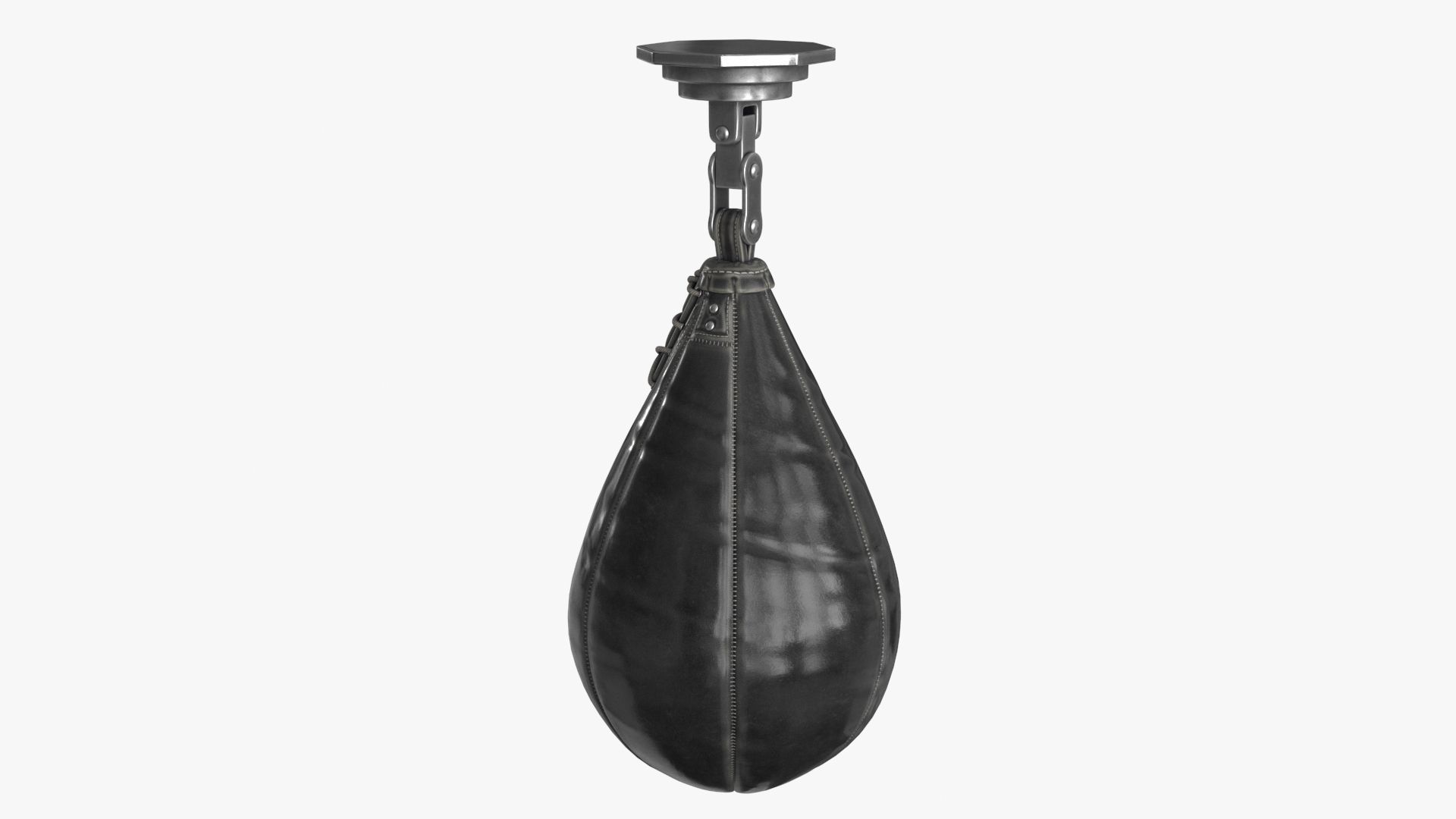 Boxing Punching Speed Bag v1 Low-poly 3D model_11