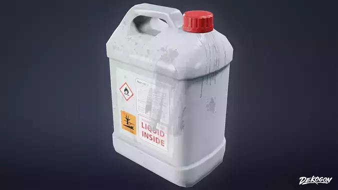 TOOLSHED - Glue Bottle 01 - LOW POLY Low-poly 3D model