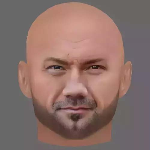 Dave Bautista Head - Low poly head for game