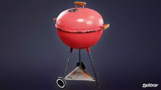 TOOLSHED - Grill 01 - LOW POLY Low-poly 3D model