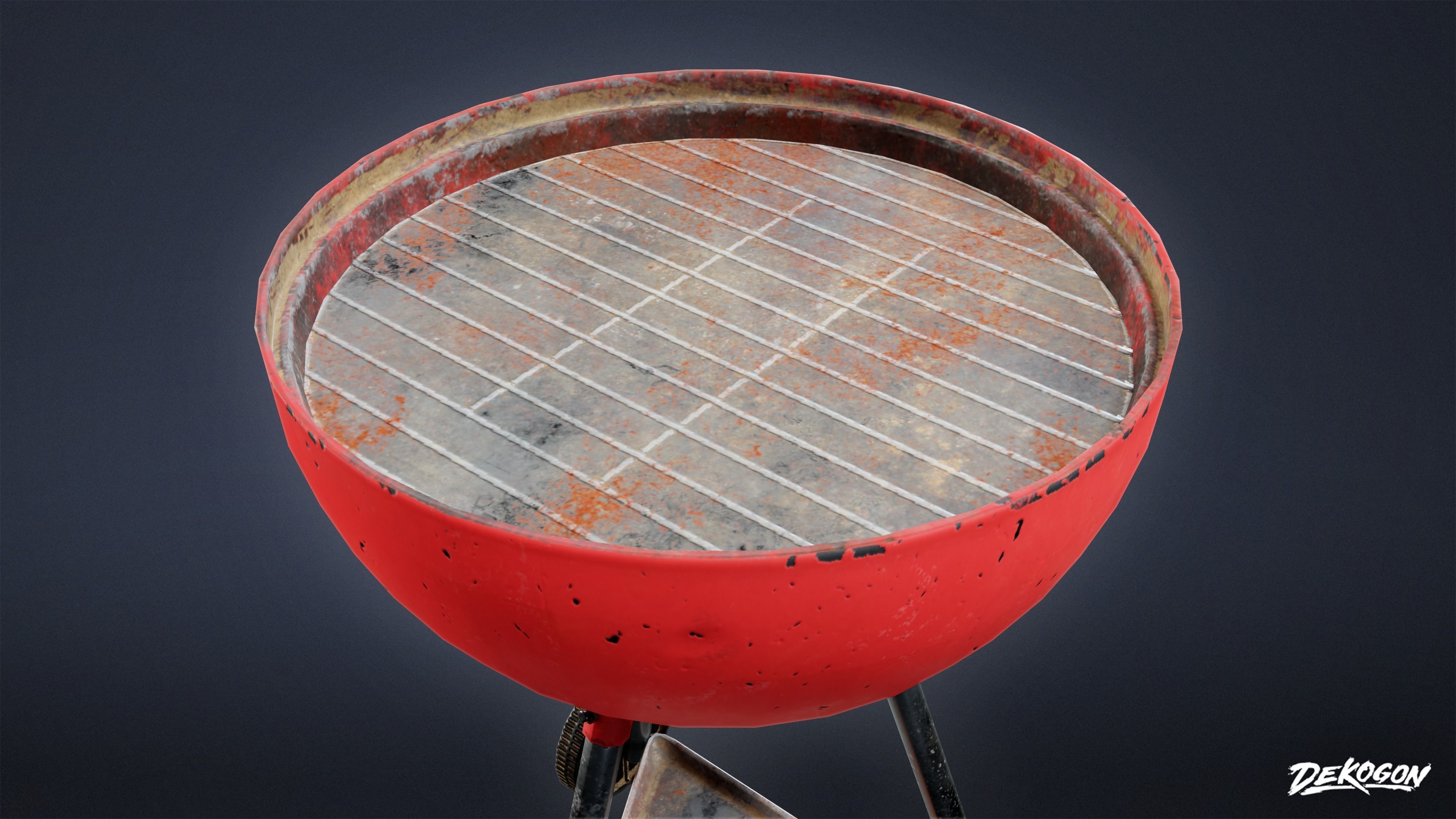 TOOLSHED - Grill 01 - LOW POLY Low-poly 3D model_8