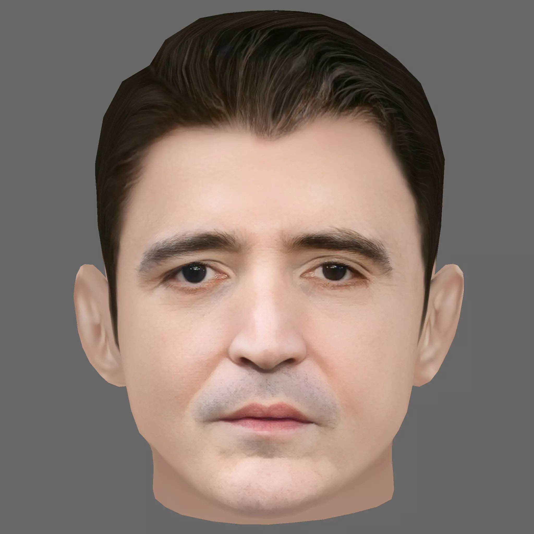David Dastmalchian Head - Low poly head for game Low-poly 3D model