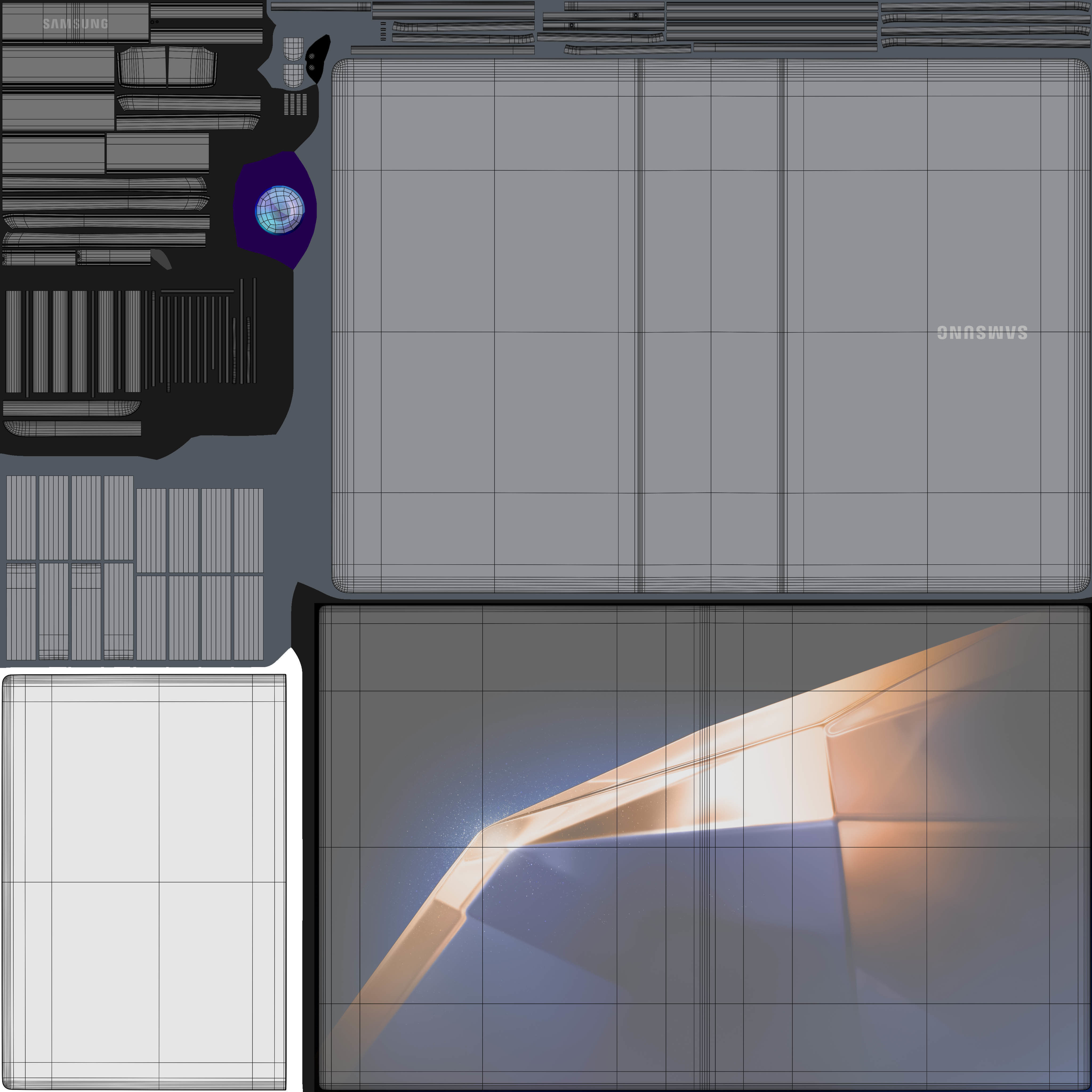 Samsung Galaxy Book 4 Pro Gray 3D model_10