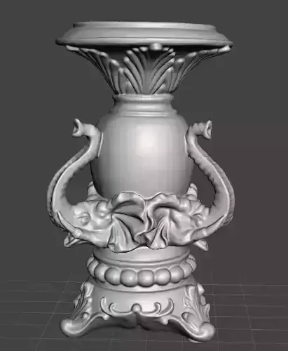 ELEPHANT CANDLE HOLDER and cover