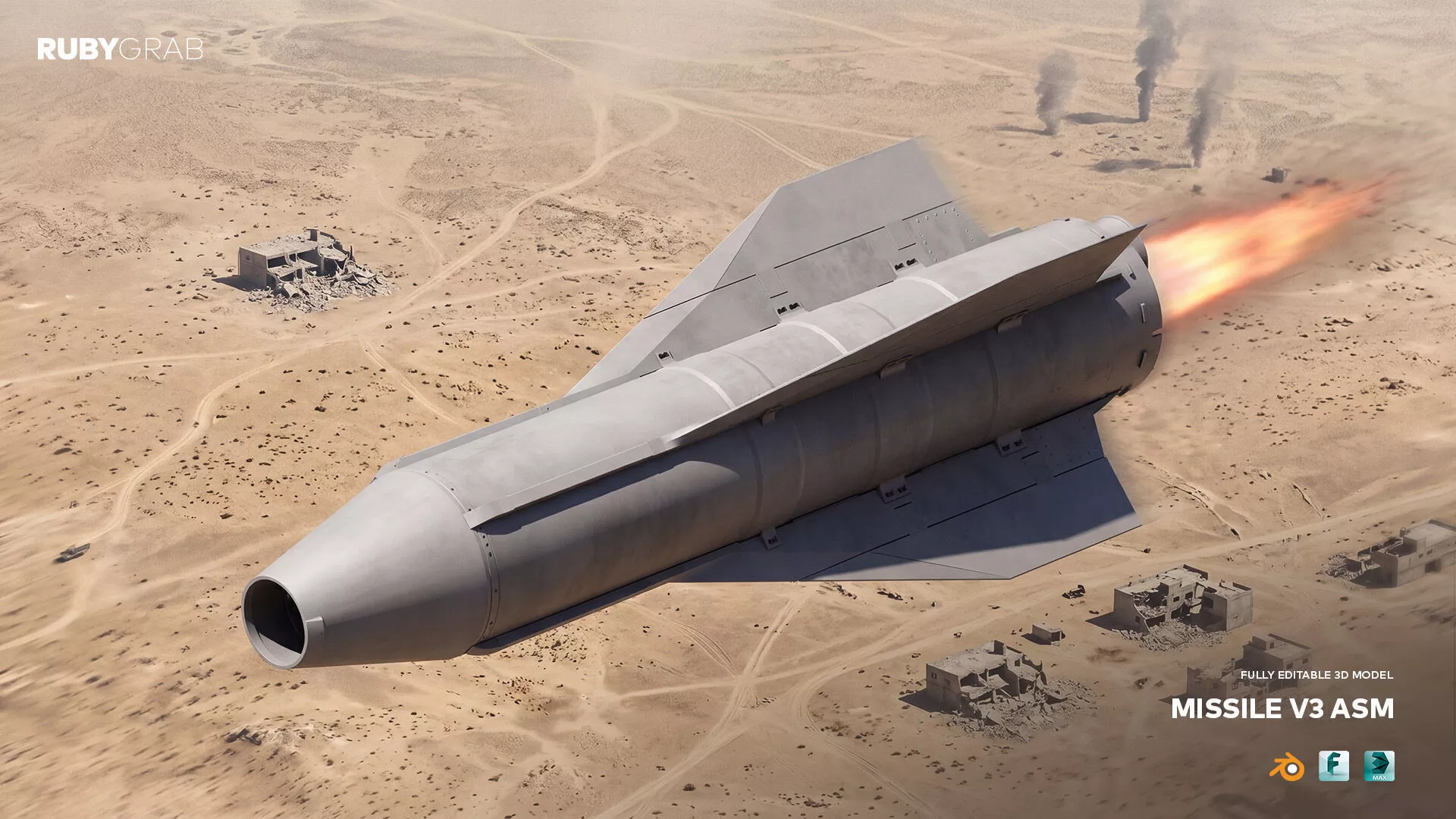 Missile V3 ASM 3D model