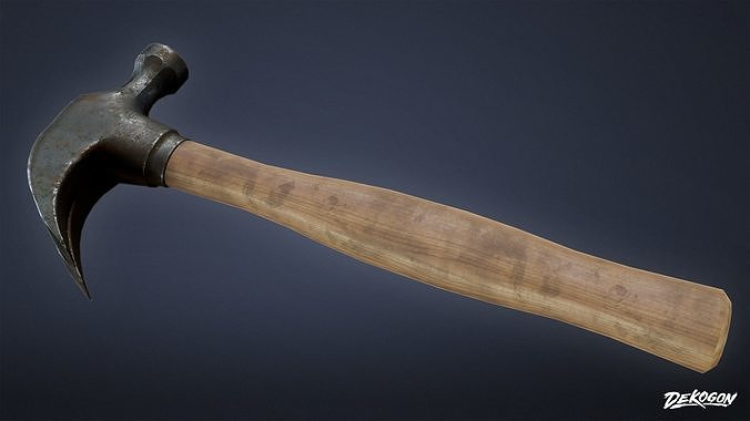 TOOLSHED - Hammer Set 01 - LOW POLY Low-poly 3D model