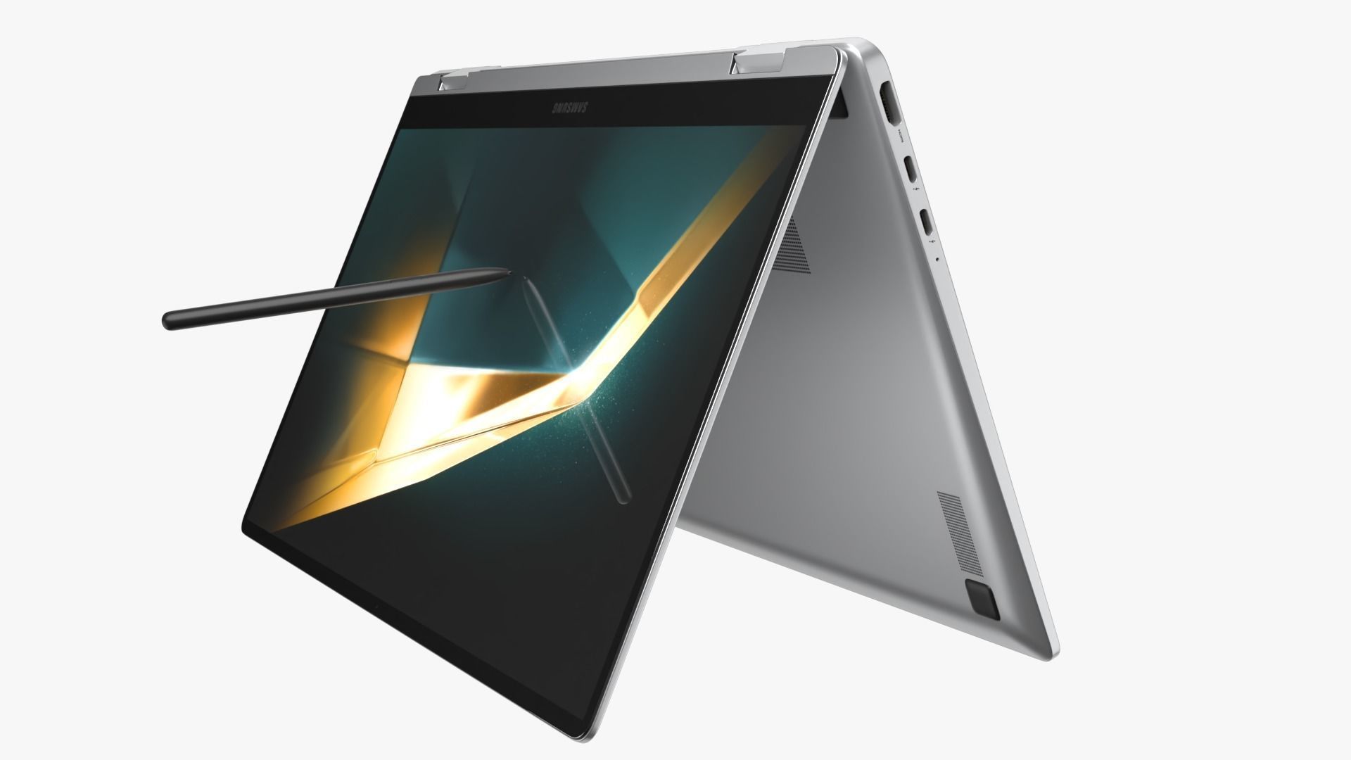 Samsung Galaxy Book 4 360 Silver 3D model_6