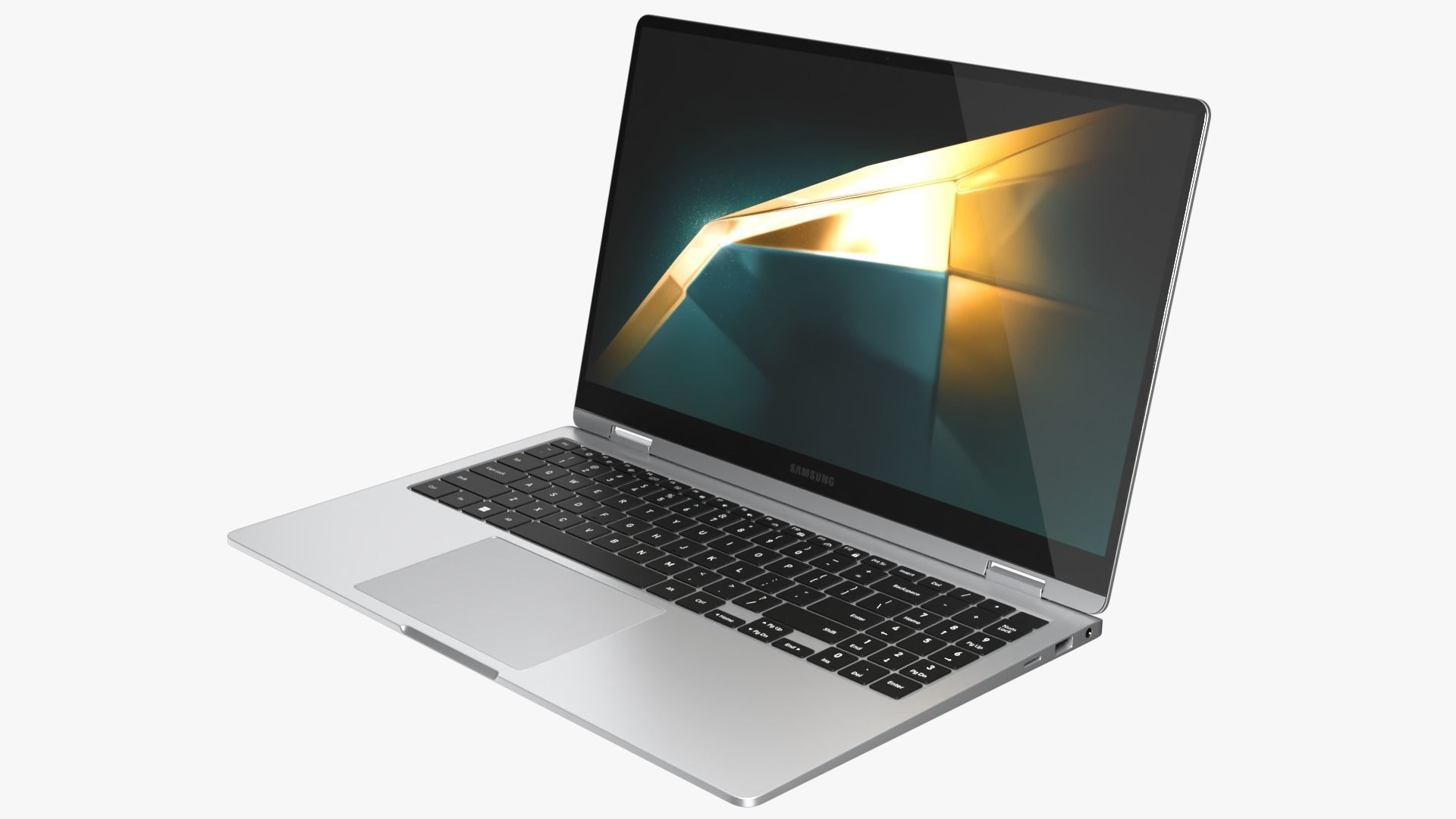 Samsung Galaxy Book 4 360 Silver 3D model_3
