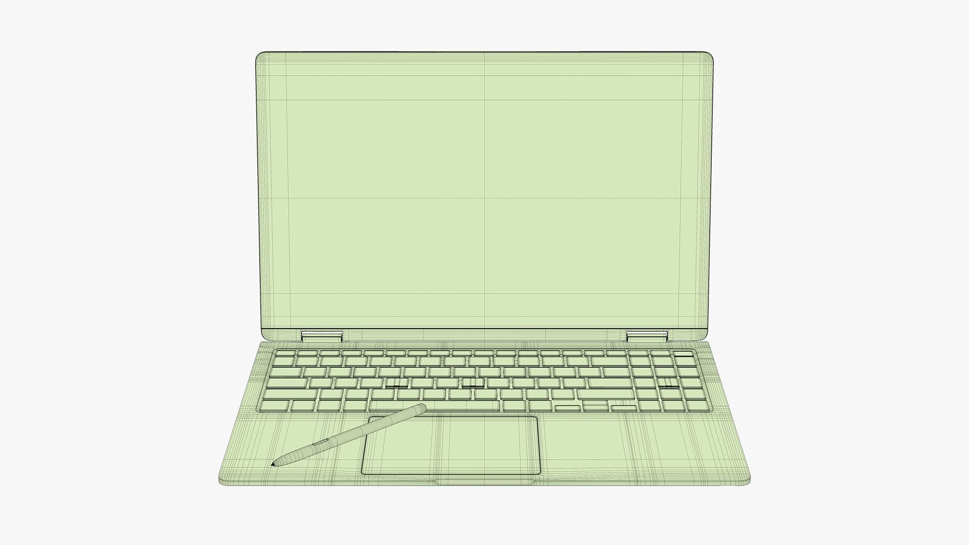 Samsung Galaxy Book 4 360 Silver 3D model_15