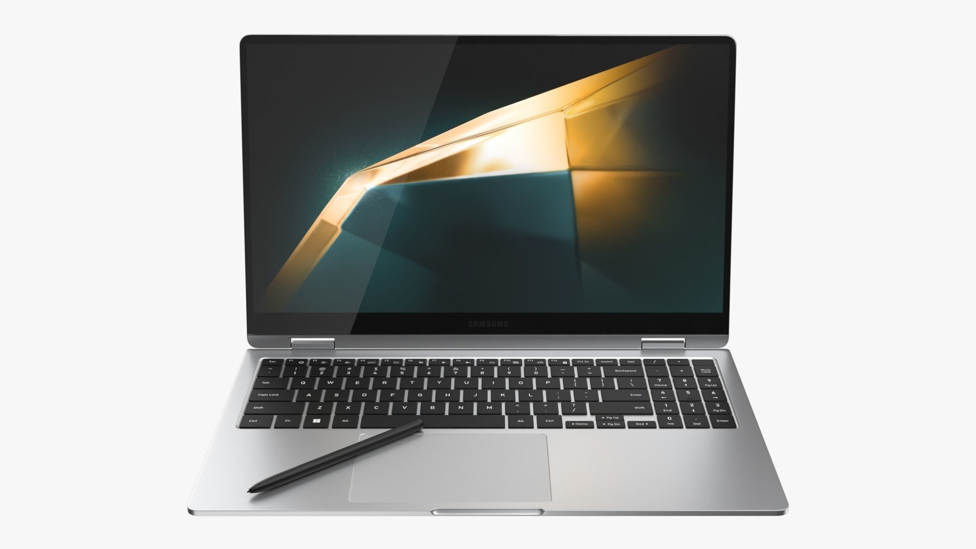 Samsung Galaxy Book 4 360 Silver 3D model_2