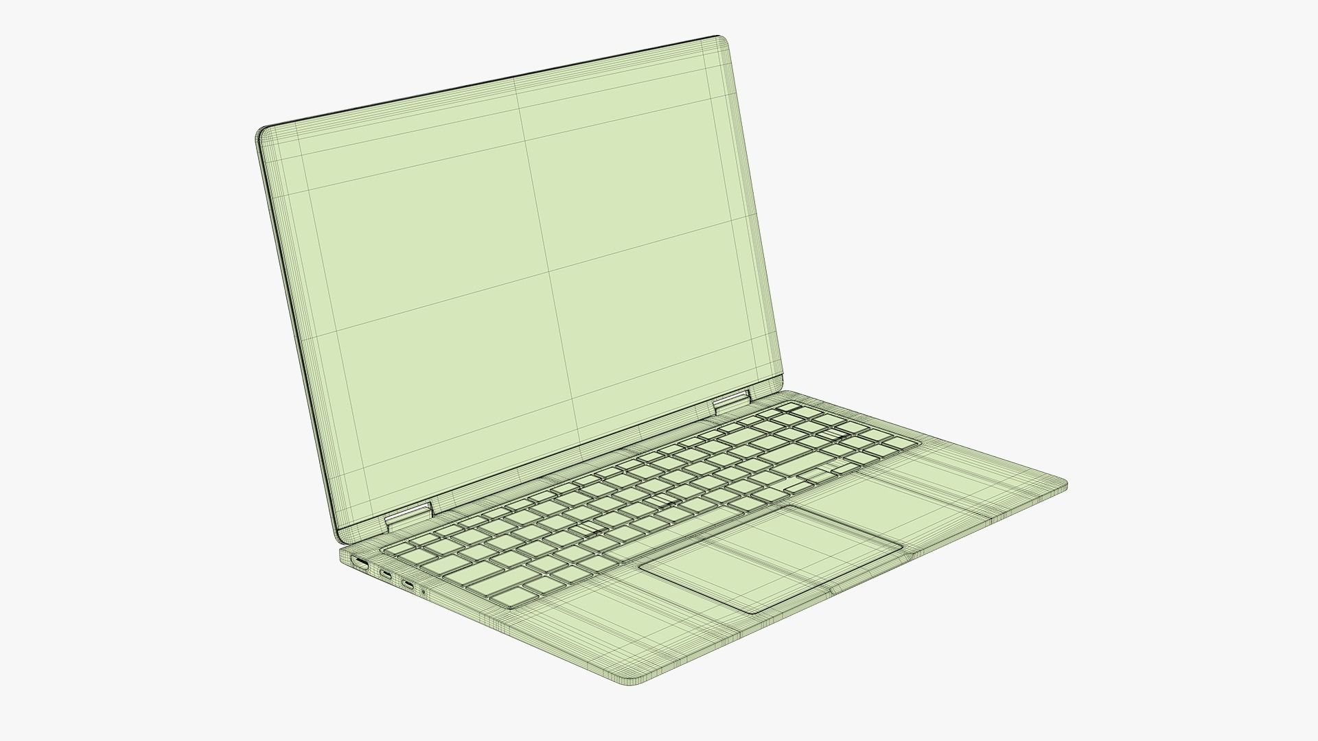 Samsung Galaxy Book 4 360 Silver 3D model_14