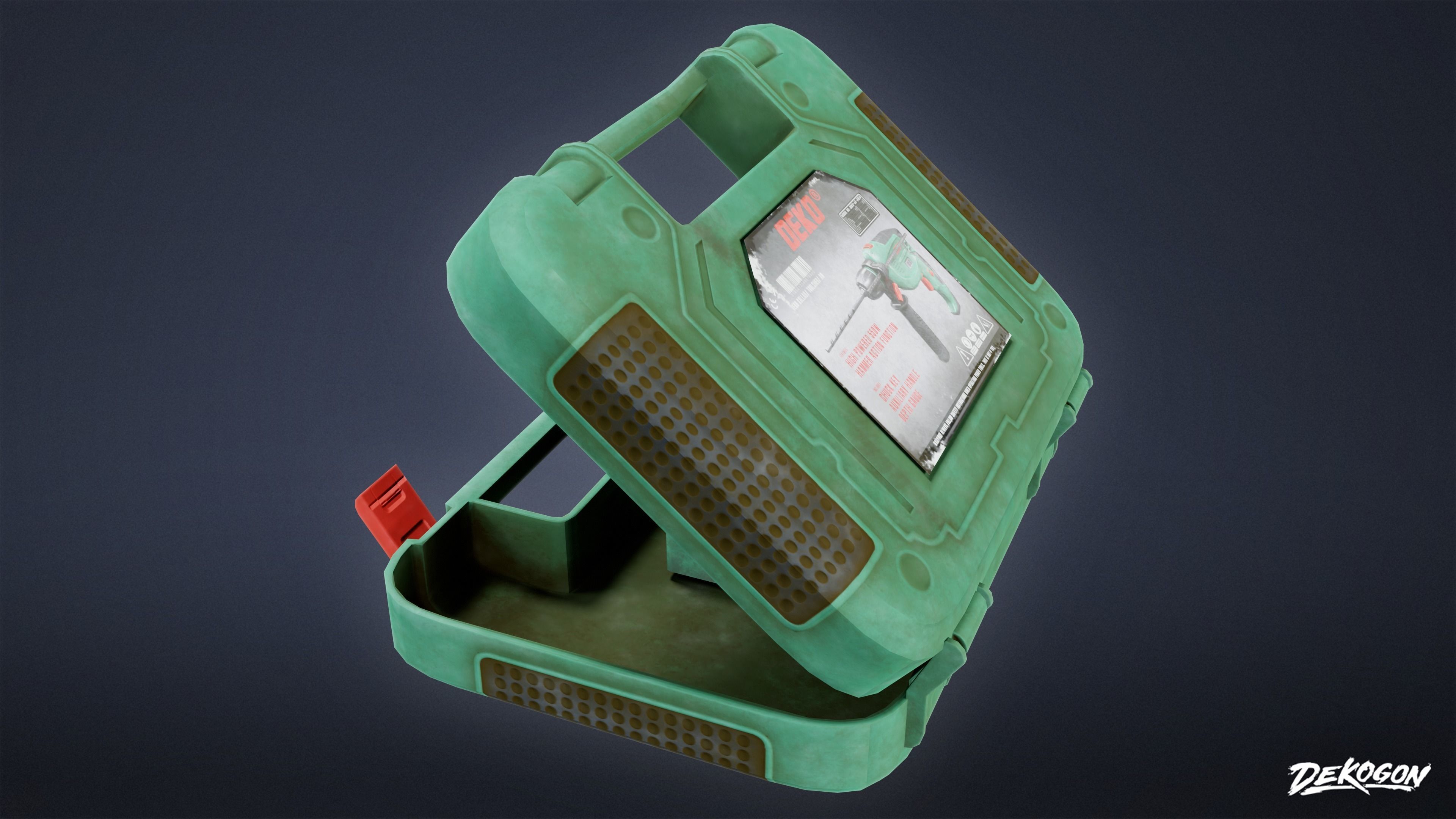 TOOLSHED - Impact Drill 01 - LOW POLY Low-poly 3D model_14